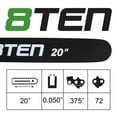 thumbnail image 6 of 8TEN 20" Chainsaw Bar & Chain .050 3/8 72DL for Stihl GB C83-72 MK1010466, 6 of 8