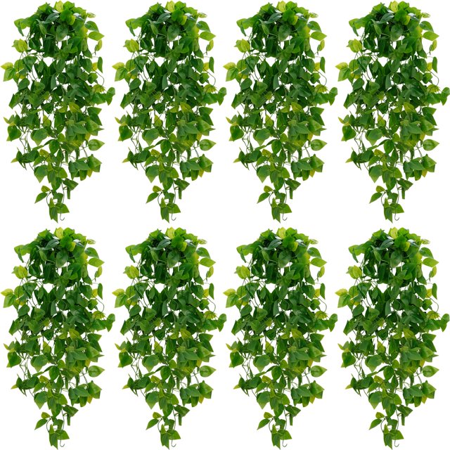 Plantas colgantes artificiales BLEUM CADE Fake Pothos Vines x8