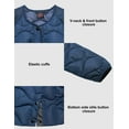 thumbnail image 7 of Little Donkey Andy Women's Quilted Jacket Lightweight Warm Winter Puffer Jackets Long Sleeve Padded Coats Outwear With 6 Pockets Blue, XX-Large, 7 of 7