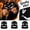 E, variant on 22IN Halloween Pumpkin Knit Hat, Jack‑O‑Lantern Skull Cap, Warm Fall Winter Costume Accessory for Men Women Halloween Party &Daily Wear,E