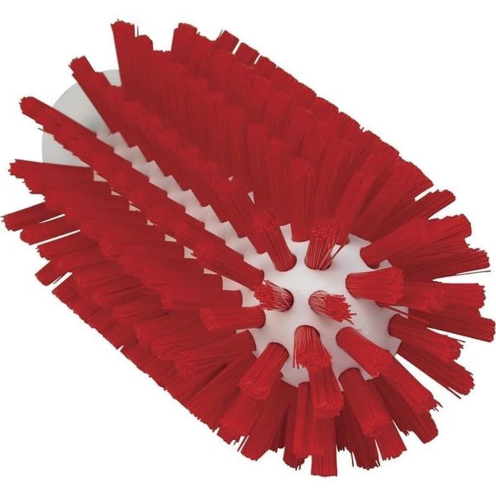 2 3/8 in W Tube and Pipe Brush, Stiff, Not Applicable L Handle, 5 1/2 in L Brush, Red 5380634