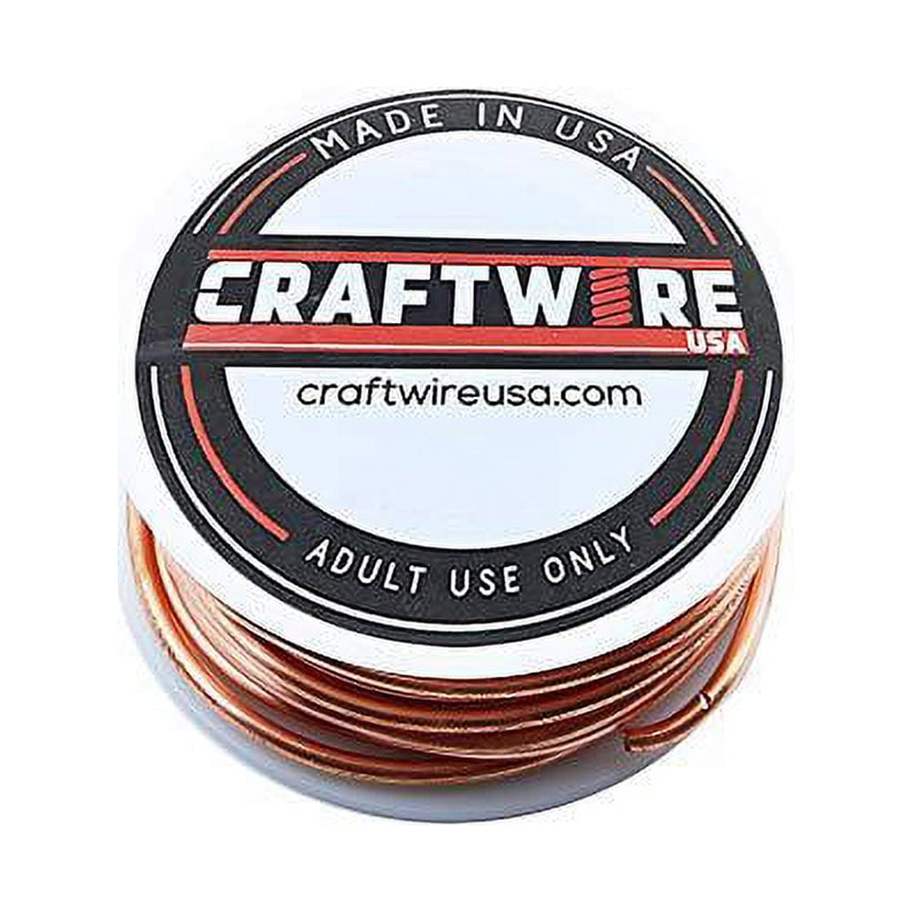 Solid Bare Copper Wire Round, Bright, Dead Soft & Half Hard 5 LB, Choose from 10, 12, 14, 16, 18, 20, 22, 24, 26, 28, 30 Gauge