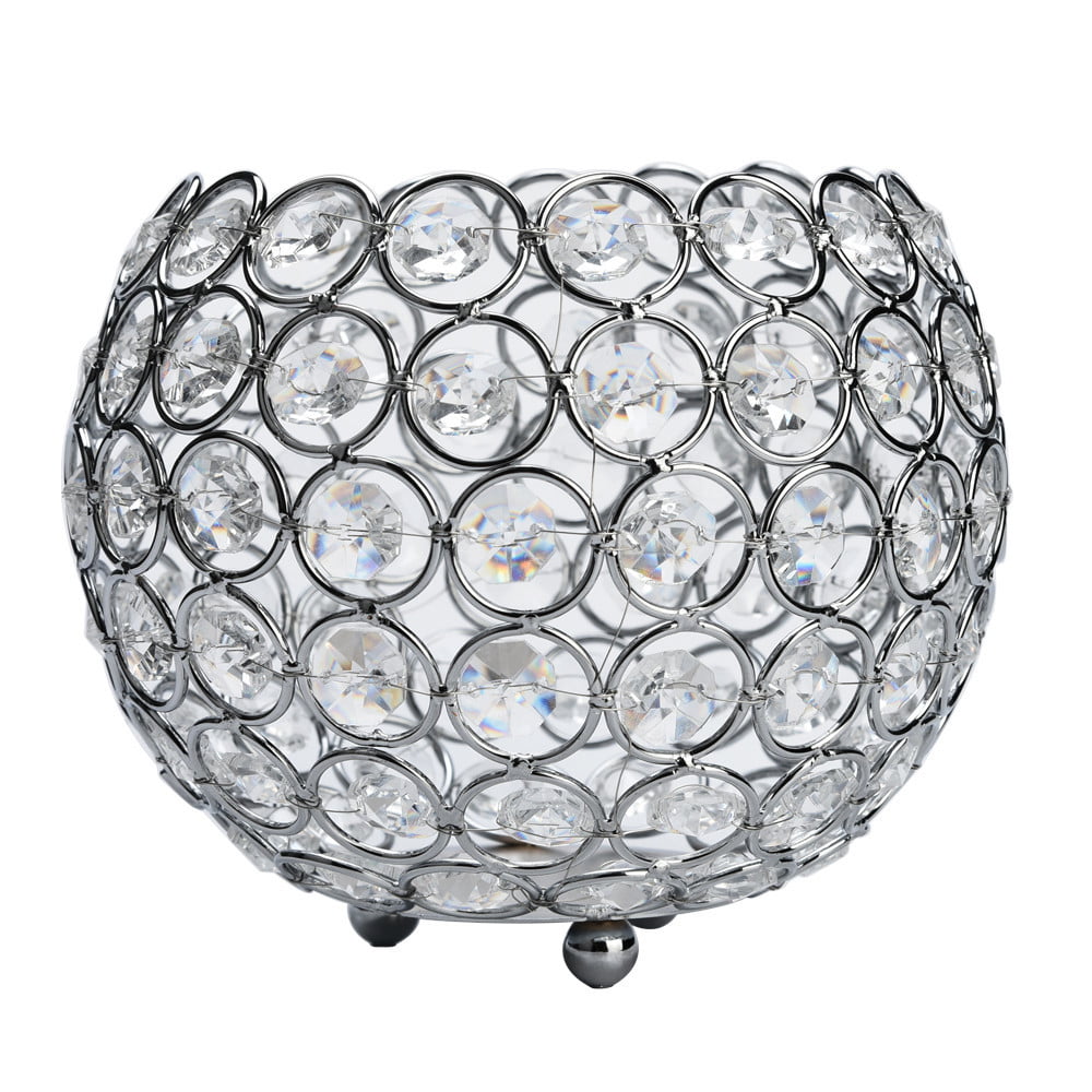 Crystal Tealight Dinner Table Centerpiece Candle Holder Home Party Decor Lantern 