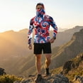 thumbnail image 6 of Mens Uv Protection Shirts Lightweight Sun Hoodies with Face Mask Outdoor Hiking Swimming Fishing, 6 of 9