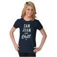 thumbnail image 4 of San Juan Puerto Rico Chill Vintage Womens Slim Fit Graphic Tee Brisco Brands X, 4 of 5