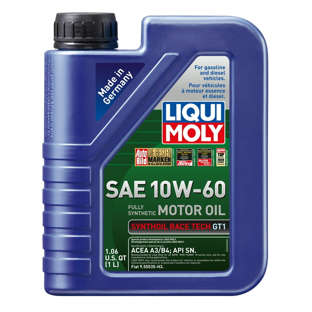Liqui Moly 2068 Synthoil Race Tech GT1 10W60 Motor Oil 1 Liter