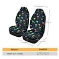 thumbnail image 5 of Xoenoiee Colorful Cats Print Set of 2 Car Seat Cover, Women Men Car Front Seats Cover, Universal Fit, for Most Cars SUV Sedan Truck, Vehicle Seat Protector Cover, 5 of 6
