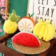 thumbnail image 4 of FELTECHELECTR Almohada de peluche de piña de 28 cm para niños, divertida y adorable almohada para la espalda, para sofá, color amarillo, 4 of 6