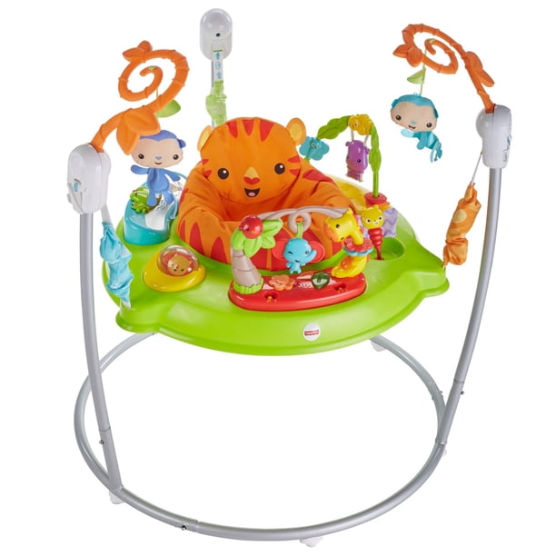 Fisher Price Tiger Time Jumperoo With Music Lights Sounds Walmart Com Walmart Com