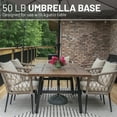 thumbnail image 7 of US Weight Durable 50 Pound Umbrella Base Designed to be Used with a Patio Table (Grey), 7 of 7