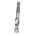 thumbnail image 2 of HSS 6542 de brocas combinadas para taladro Pulgadas fraccionarias 1/8'', 5/32", 3/16", 1/4", 5/16", 3/8" con vástago hexagonal de 1/4" Herramien M10 Soledad grifo de taladro combinado, 2 of 7