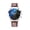 BI20_Brown with Blue Face, variant on Resicozy Watches for Men Casual Big Face Watch Stainless Quartz Dress Watch Multifunction Watches Black with White Face#1
