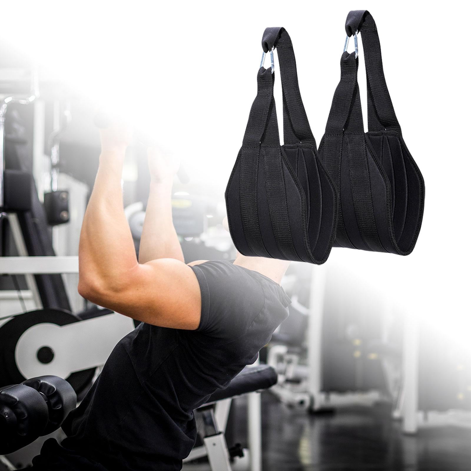 funtasica Hanging Ab Straps for Pull up Bar for Home Gym Exercise with Carabiners Fitness Equipment Accessories Arm Supports Arm Straps C