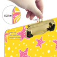 thumbnail image 6 of FORMRS Acrylic Clipboard with Low Profile Clip Standard A4 Letter Size, 12.5" x 9", Big Pink Stars Pattern, 6 of 8