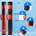 thumbnail image 6 of GSE Games & Sports Expert 2x2 Deluxe Hard Billiard Cue Case. Pool Cue Stick Carrying Case, Billiard Pool Cue Accessories (4 Colors Available), 6 of 9