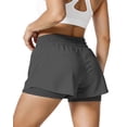 thumbnail image 2 of REDESS Athletic Shorts for Women Elastic Waistband with Liner and Pockets Gym Workout Yoga Running Shorts., 2 of 7