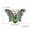 12 Green Butterfly, variant on MATROOY Wholesale Wedding Bridal Crystal Pearl Animal Insect Brooch Pin Jewellery Party-17 Crystal Butterfly