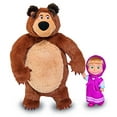 thumbnail image 4 of Masha And The Bear Jada Toys, Masha Plush Set With Bear And Doll Toys For Kids, Ages 3+, Nylon, 109301072, 9.8 Inches, 4 of 5