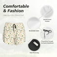 thumbnail image 6 of Lsque Sushi and Rolls Printed Women's Running Shorts with Liner Pockets,Elastic Quick Dry Workout Athletic Gym Yoga Shorts,Womens High Waist Shorts-, 6 of 9
