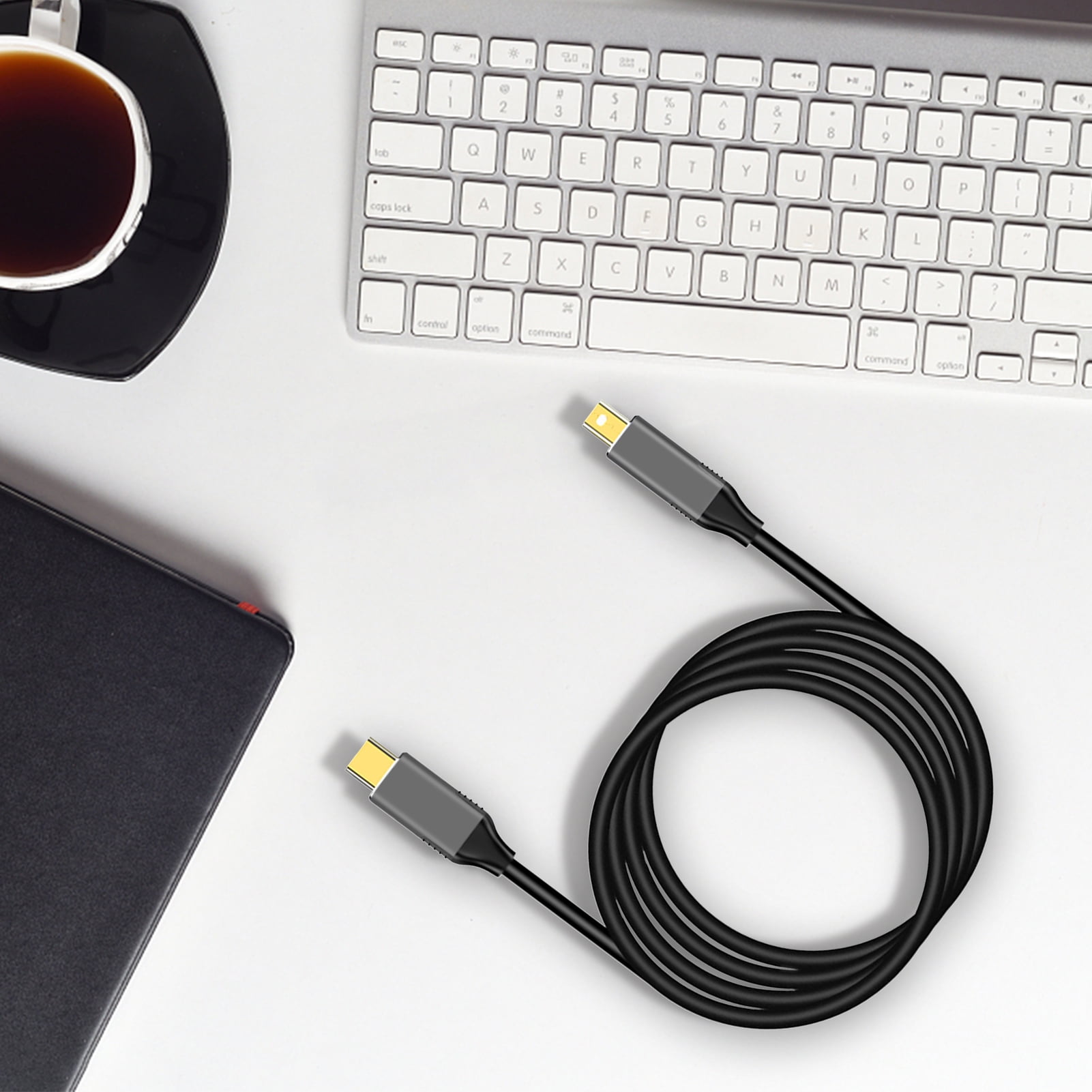 1.8m 4K USB Type-C to Mini Displayport 6Ft for Thunderbolt 3 DP Cable Adapter
