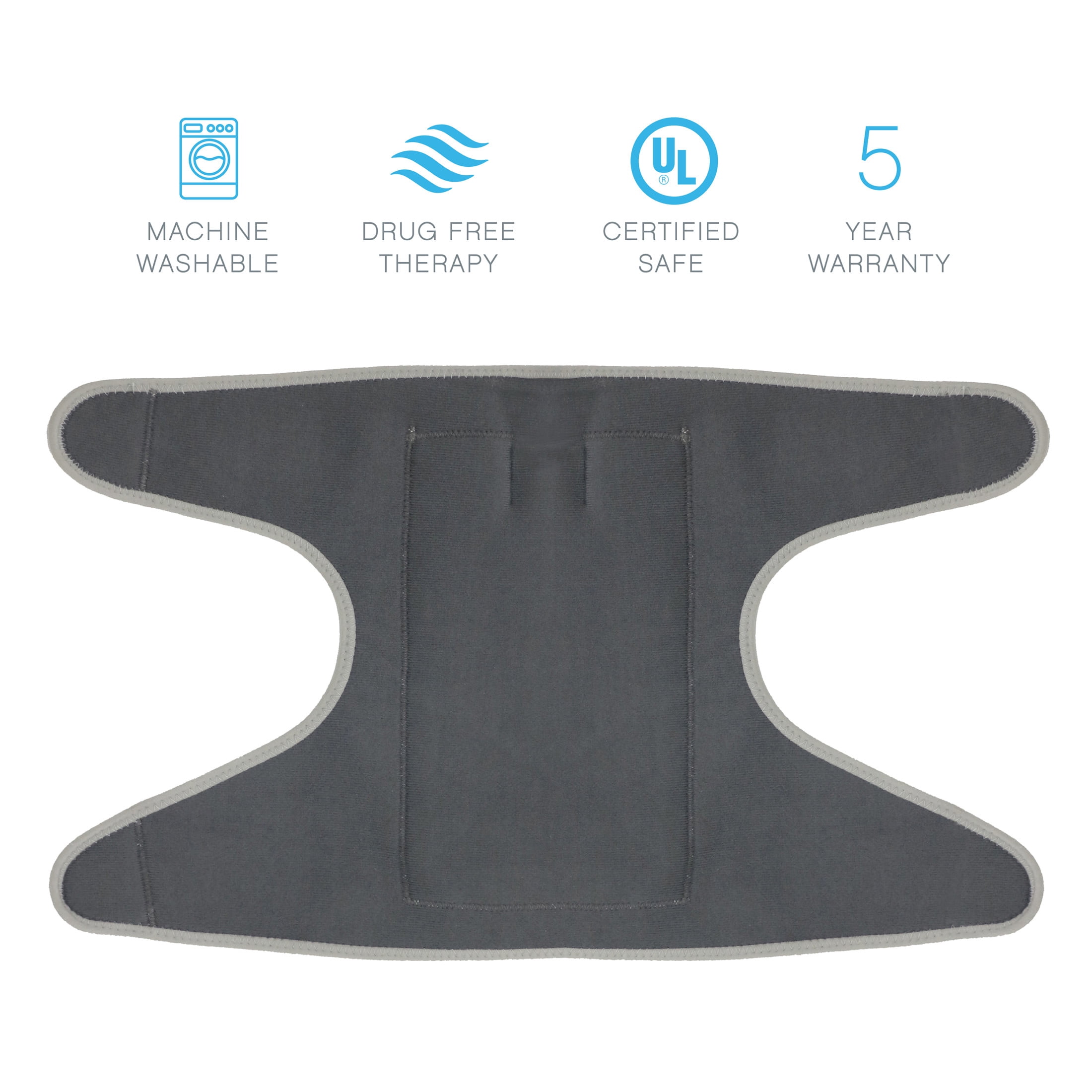 Pure Enrichment PureRelief Universal Joint & Muscle Heating Pad - 4 Heat Settings, Adjustable Straps, Hot/Cold Gel Pack, Storage Bag - Ideal for Temporary Pain Relief for Shoulder, Arm, Knee & Elbow