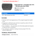 thumbnail image 2 of Brake Pedal Pad - Compatible with 1975 - 1980 Mercedes-Benz 450SL 1976 1977 1978 1979, 2 of 2