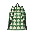 thumbnail image 4 of Casual Canvas Backpack Without Interlayer Large Capacity Stick Bag Design For Outdoor Shopping Office Outdoor Sports Green Houndstooth Vintage Texture Hand-Drawn Sketch_3 Small, 4 of 7