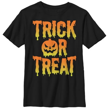 Boy s Lost Gods Halloween Trick Or Treat Melt Graphic Tee Black Medium