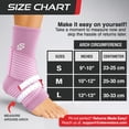 thumbnail image 6 of Sleeve Stars Ankle Brace for Sprained Ankle, Ankle Support for Women & Men, Single,Baby Pink, Large, 6 of 10