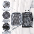 thumbnail image 3 of Travelpro Maxlite 5 Softside Expandable Spinner Wheel Luggage, Black, Checked-Medium 25-Inch, 3 of 5