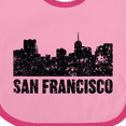 thumbnail image 4 of Inktastic San Francisco Skyline with Grunge Boys or Girls Baby Bib, 4 of 4