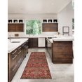 thumbnail image 4 of Neil 2' x 8' Washable Runner, Garnet and Ivory, 4 of 6