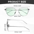 thumbnail image 2 of Sunglasses for Women Men, White Copper & AC Resin Metal Colorful Frog, Green, 2 of 6