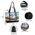 thumbnail image 2 of FORMRS Canvas Laptop Tote Bag for Women with 15.6" Computer Compartments Shoulder Handbag, Abstract Mountain, 2 of 7