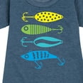 thumbnail image 3 of Instant Message - Fishing Lures - Toddler And Youth Girls Fleece Dress, 3 of 6
