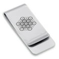 thumbnail image 1 of Stainless Steel Sacred Geometry Fruit of Life Classic Slim Money Clip Credit Card Holder, 1 of 2