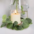 thumbnail image 3 of Multi-use Pillar Candle Ring Wreath Artificial Wreath Greenery Candle Ring, 3 of 8