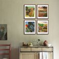 thumbnail image 2 of Van Gogh Wall Art 4 Panels,Vincent Van Gogh Print,Flowering Garden Painting,Vincent Van Gogh Poster,Van Gogh Framed Art For Wall Decor, 2 of 6