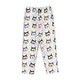 thumbnail image 4 of Naloa Cute Dog Print Women’s Ultra-Soft Comfy Pajama Lounge Pants with Pockets & Drawstring, 4 of 8