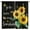 Sunflower-style-12, variant on Rustic Sunflower Kitchen Curtains,Retro Farmhouse Country Spring Floral Butterfly Black White Plaid Print Window Treatments for Bedroom Living Room Cafe Decor 84x84in