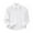 White, variant on Kiijoy Toddler Girls Long Sleeve Button-Down Shirt School Uniform Unisex Casual White Shirt
