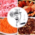 thumbnail image 4 of Manual Meat Grinder Stainless Steel Hand Meat Grinder Food Grinder Sausage Stuffing Machine Meat Grinder for Household for Pork Beef Chicken Pepper Mushroom Coffee, 4 of 5