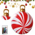 thumbnail image 1 of Decorada Al Aire Libre Bolas Navideñas Inflables 24 Pulgadas Con Luces, 1 of 9