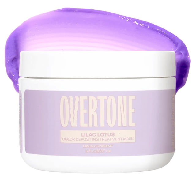 Acondicionador de tinte para el cabello semipermanente con depósito de color Overtone - 8 oz para cabello natural y tratado con color Manteca de karité hidratante y aceite de coco - Vegano y libre de