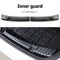 thumbnail image 3 of Embellecedor interior de maletero de acero inoxidable para coche 2 uds para Tesla Model Y Ndcxsfigh Accesorios para autos y motos, 3 of 8