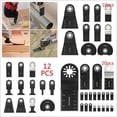 thumbnail image 1 of NUAHRHY Kit de Lames de Scie Oscillantes Multi-Outils 10/12/20 Pcs, 1 of 8