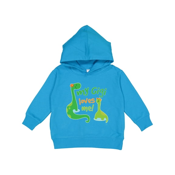 Inktastic My Gigi Loves Me Grandson Dinosaur Toddler Hoodie