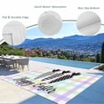 thumbnail image 3 of Happy Easter Outdoor Rug 3x5 Ft - Reversible Patio Rug Outdoor Camping Rugs, Black and White Carrots Colorful Plaid Washable Indoor Outdoor Area Rugs, Non-Slip Outdoor Carpet Runner for Deck/Porch, 3 of 8