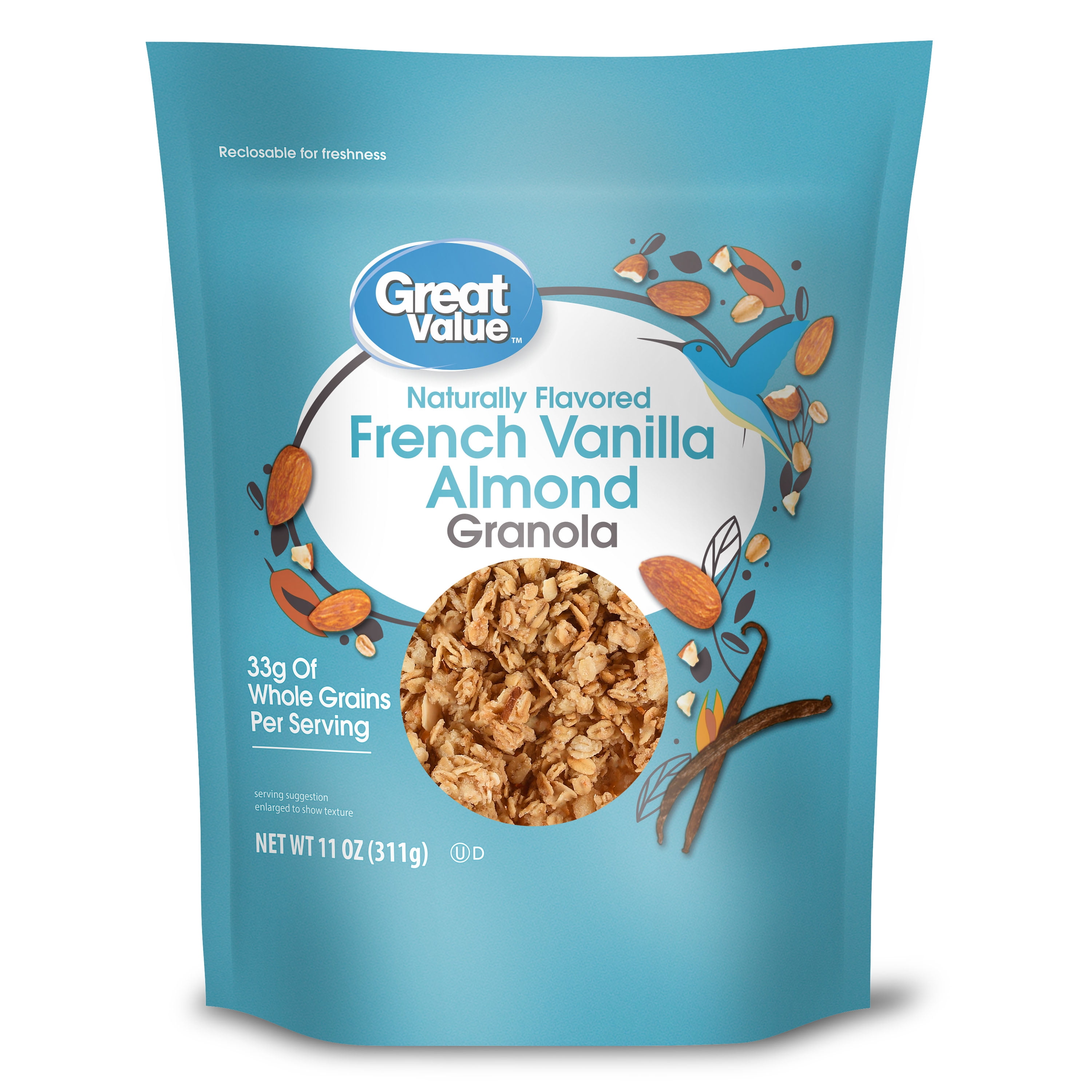 Great Value French Vanilla Almond Granola, 11 oz