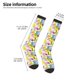 thumbnail image 2 of Fotbe Tropical Pineapples Calcetas Divertidas Estampadas para Hombre y Mujer, Calcetas de Algodón hasta la Rodilla para Caminar, Correr, Enfermería y Embarazo, 2 of 6